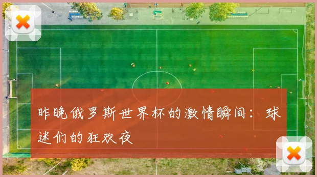 昨晚俄罗斯世界杯的激情瞬间：球迷们的狂欢夜